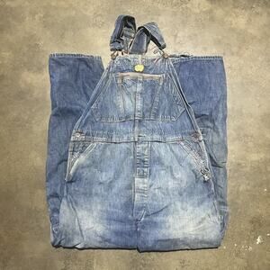 Vintage 40s The Big Favorite Sanforized Denim Overalls 38x29